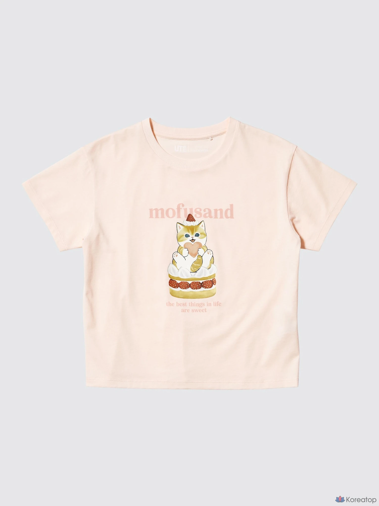 Футболка для девочек Uniqlo mofusand UT Graphic T, черный