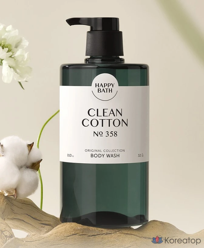Гель для душа Happy Bath Original Collection Clean Cotton, 910 г, 1 шт.
