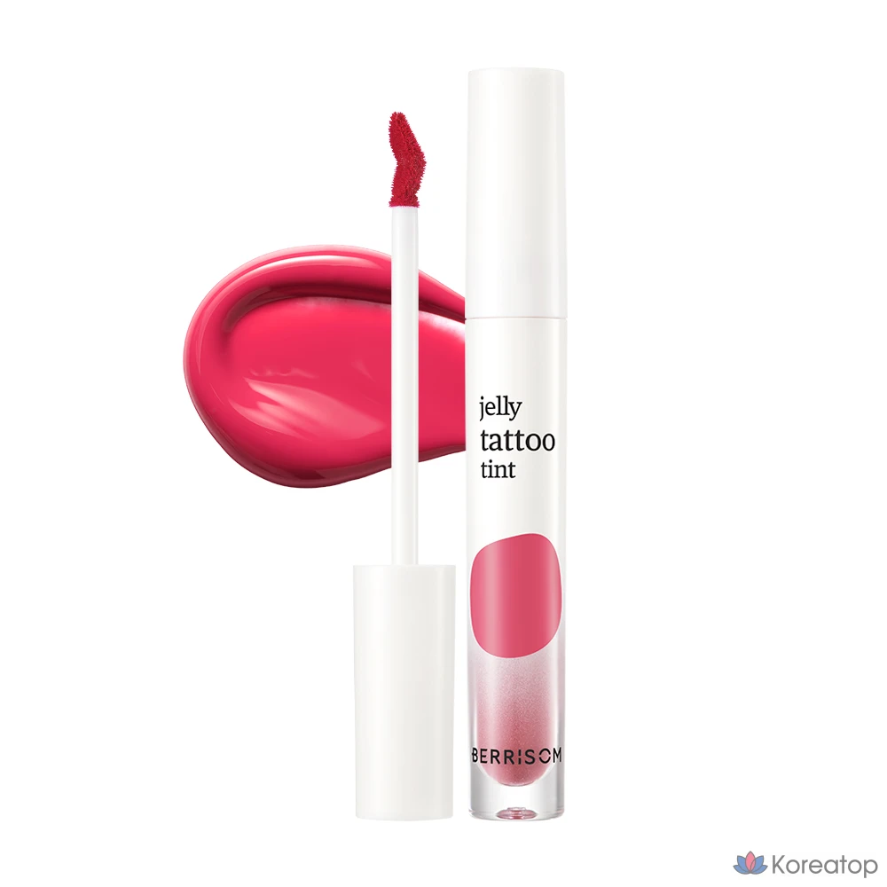Тинт для губ Berrisom Jelly Tattoo Tint Mukbang Tint Water Play Tint, оттенок 02 Cherry Berry, 1 шт.