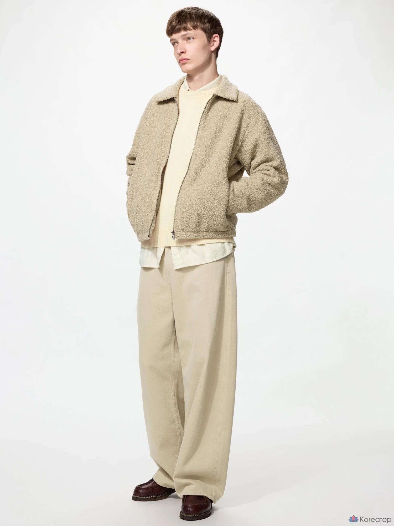 Бомбер Uniqlo Boa Fleece Blouson