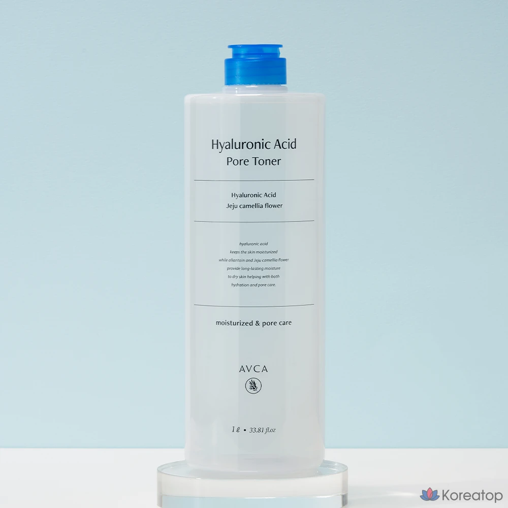 Тонер AVCA Low Molecular Hyaluronic Acid Pore Toner, 1 л, 1 шт.