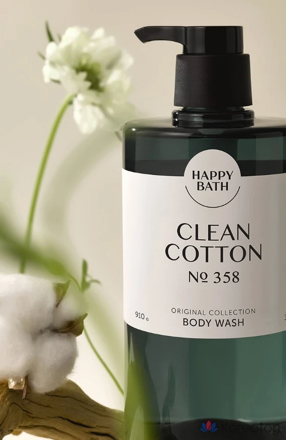 Гель для душа Happy Bath Original Collection Low pH Body Wash Clean Cotton, 910 г, 1 шт.