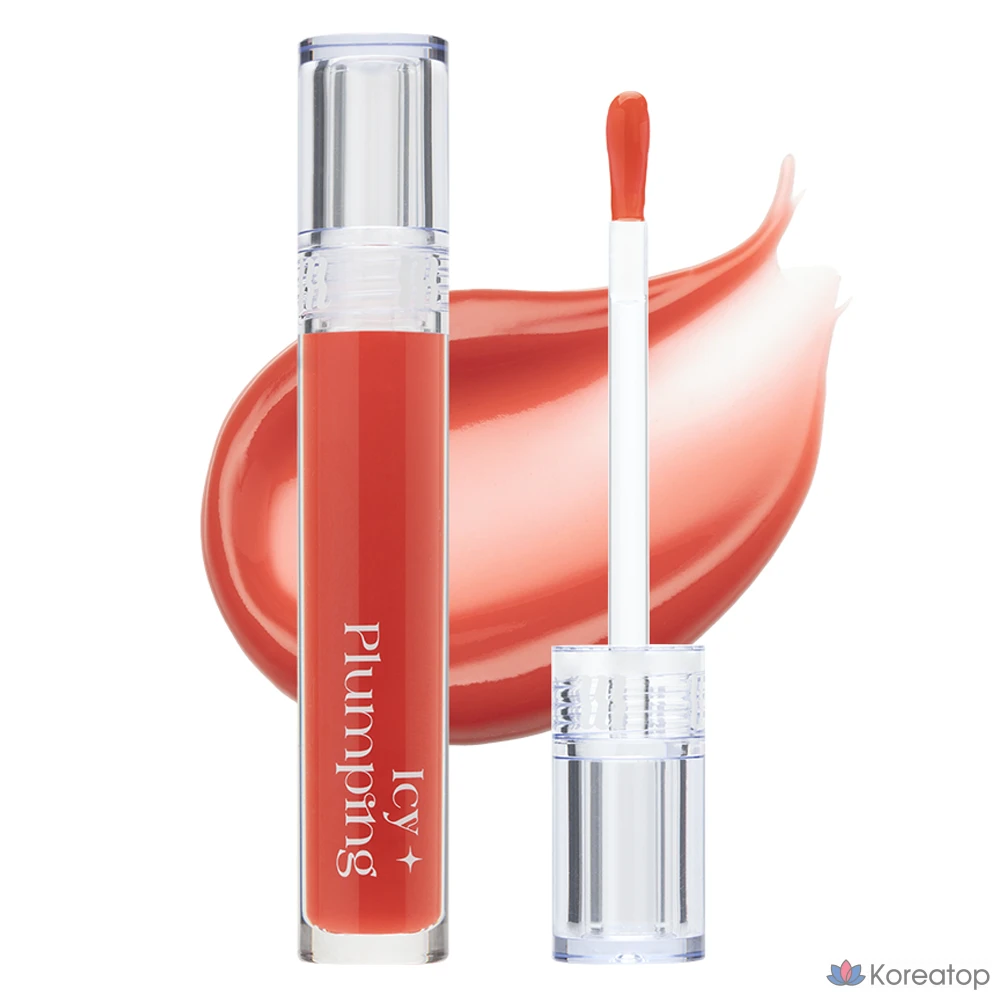 Блеск для губ MERZY Icy Plumping Lip Gloss, оттенок IP2 Chilling Cherry, 4.5 г, 1 шт.
