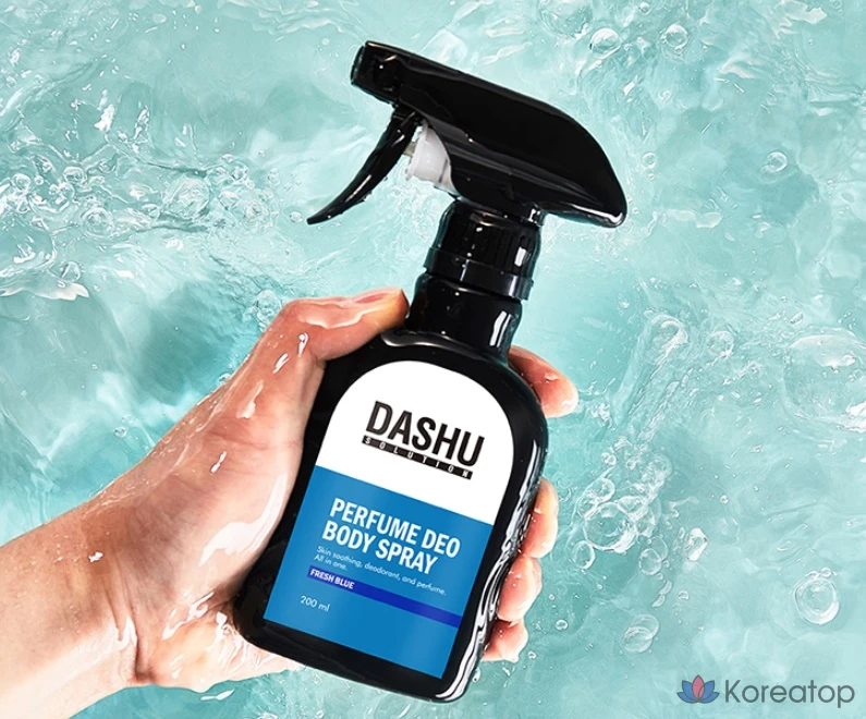 Дезодорант-спрей для тела DASHU Solution Perfume Deo Body Spray Fresh Blue, 200 мл, 1 шт.