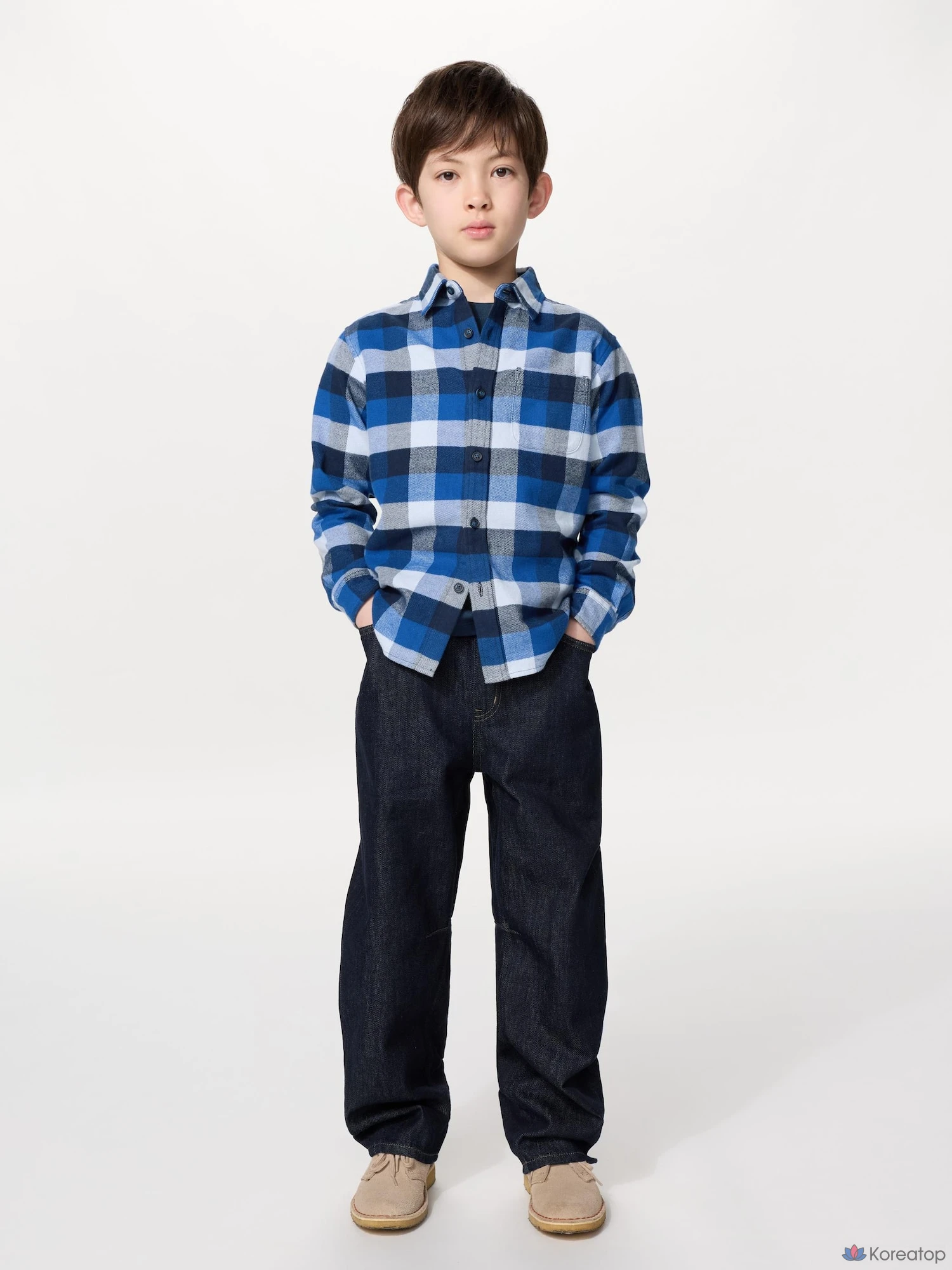 Рубашка детская Uniqlo Flannel Check Shirt C