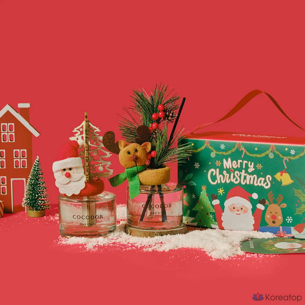 Диффузор для дома Cocodor Christmas Diffuser, оттенок A (Black Cherry + Yangjae Flower Market), 200 мл, 2 шт.