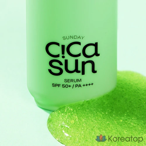 Солнцезащитный крем-сыворотка Edit.B Sunday Cica Sun Serum SPF50+ PA++++, 55 мл, 1 шт.