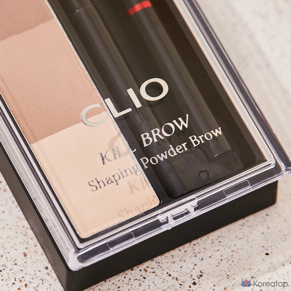 Карандаш для бровей Clio Kill Brow Shaping Powder Brow, оттенок 01 Natural Warm Brown, 1 шт.