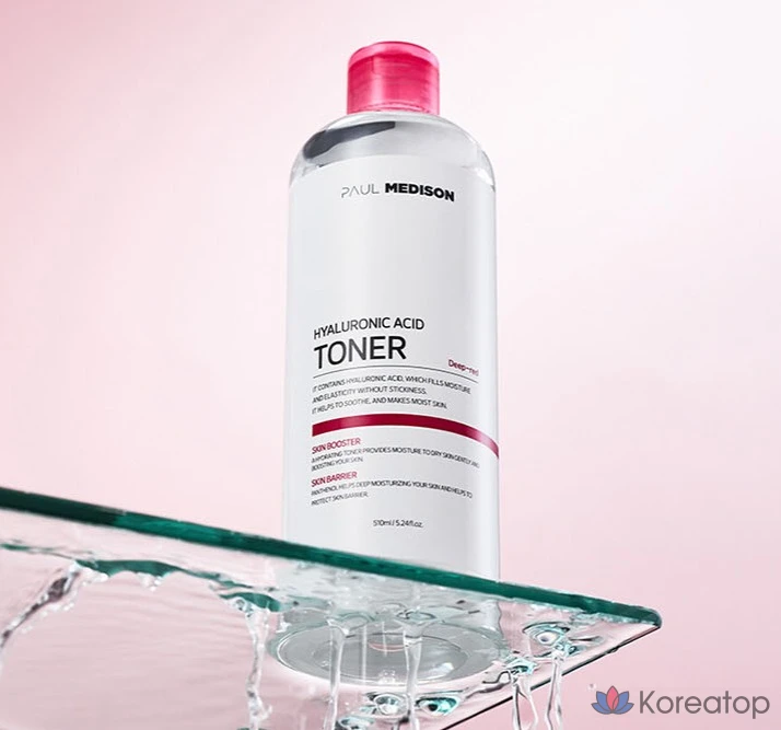 Тонер PAUL MEDISON Deep Red Hyaluronic Acid Toner, 510 мл, 1 шт.