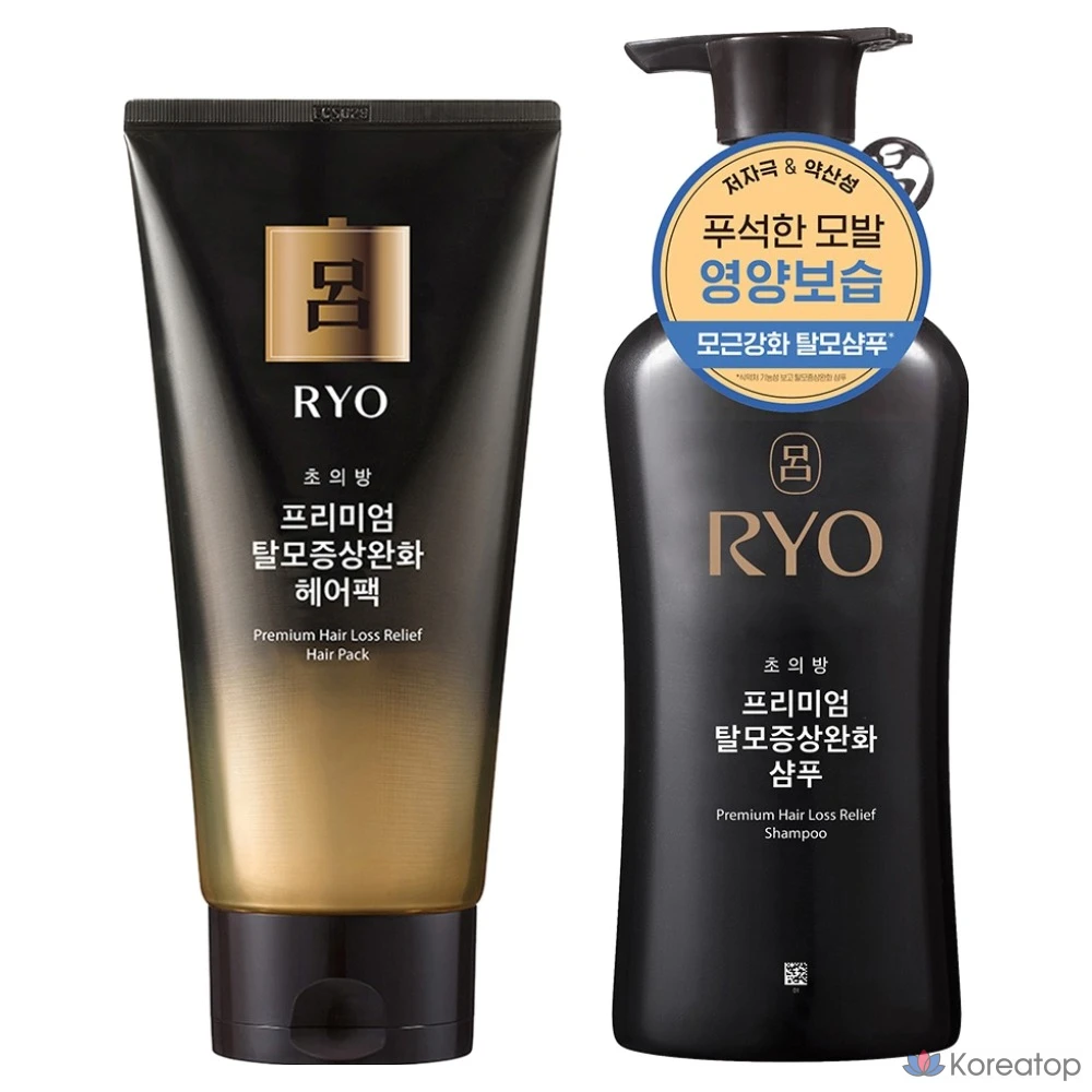 Шампунь Ryo Choui Bang Premium для профилактики выпадения волос, 490 мл + Маска для волос, 300 мл, 1 шт.