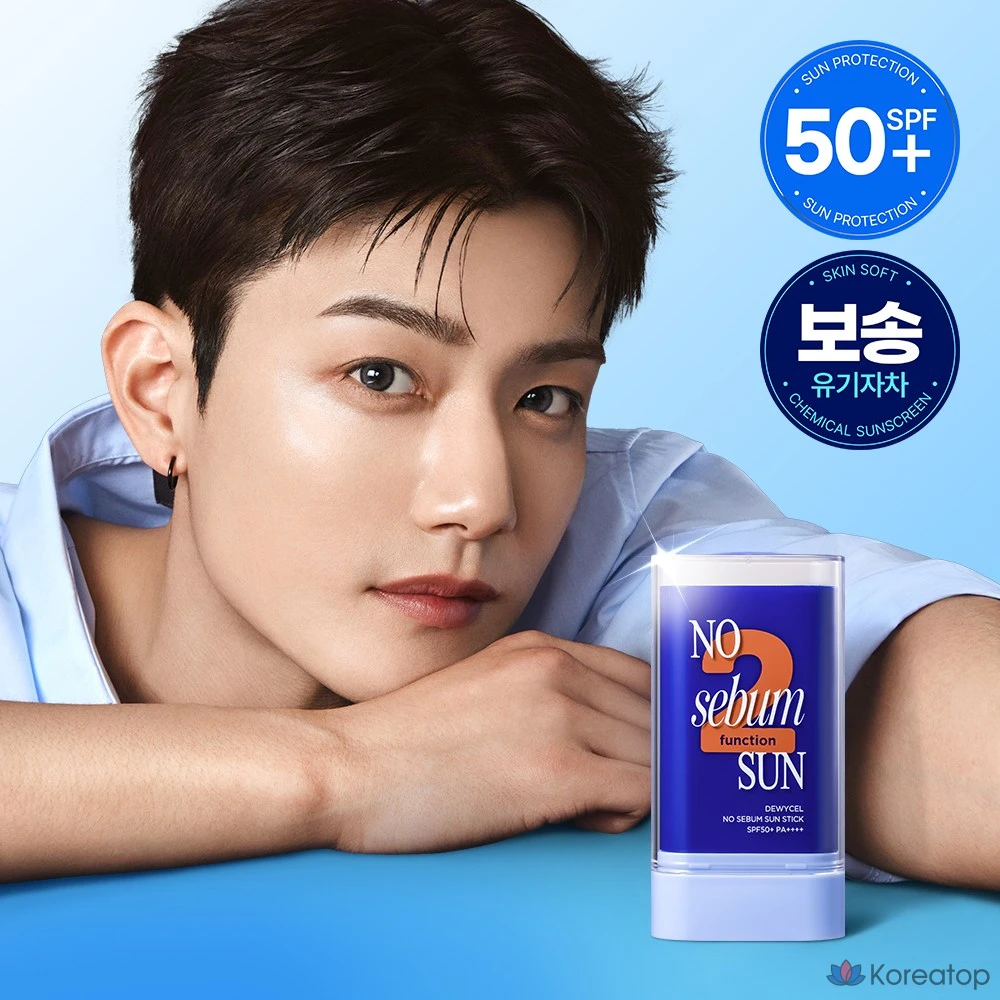 Солнцезащитный стик DEWYCEL No Sebum Sun Stick SPF50+ PA++++, 18 г, 1 шт.