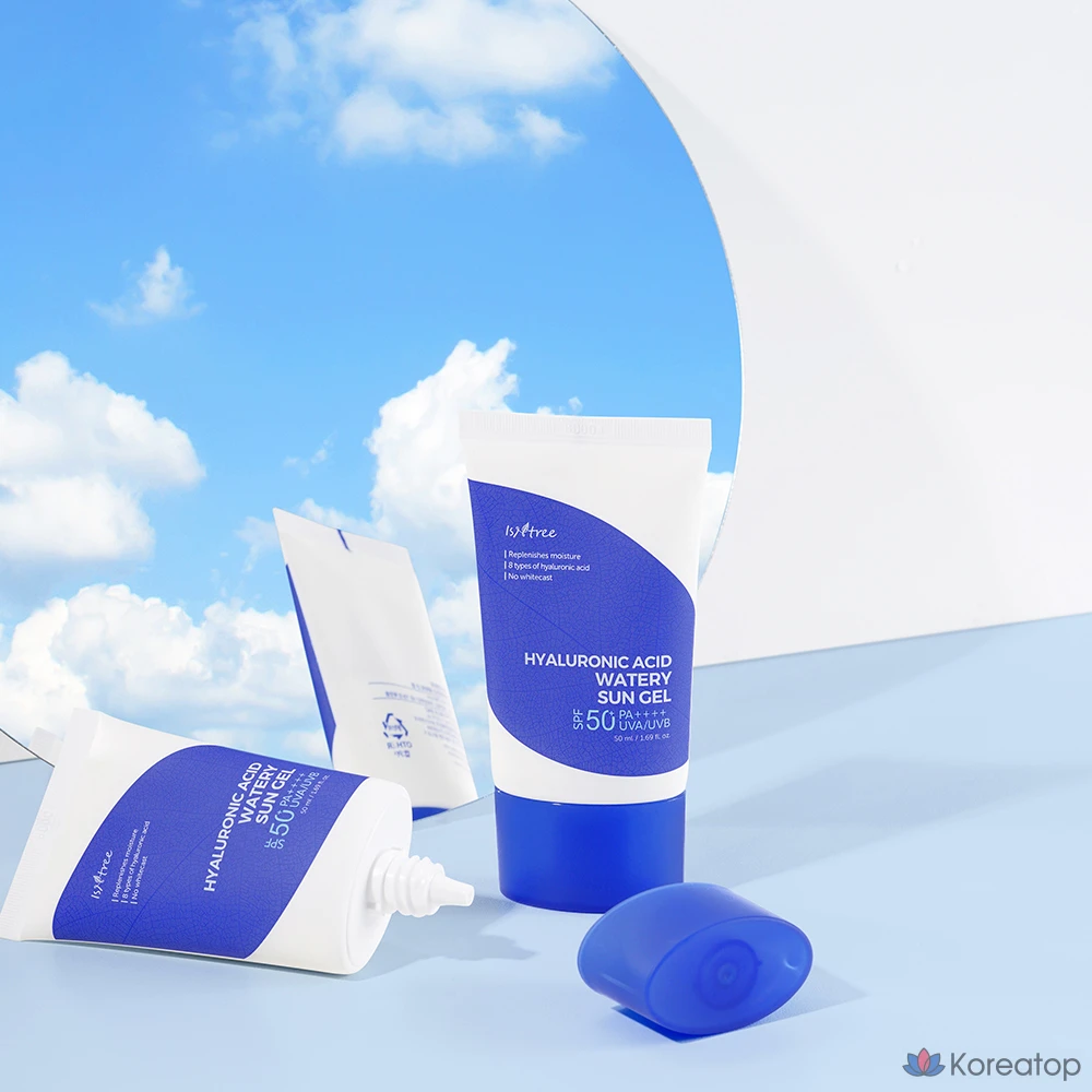 Солнцезащитный крем IsNtree Hyaluronic Acid Watery Sun Gel SPF50+ PA++++, 50 мл, 1 шт.