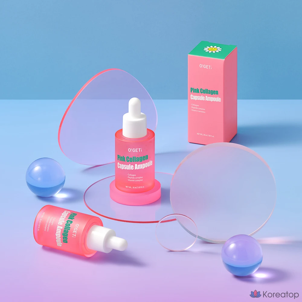 Ампульная сыворотка O!GETi Pink Collagen Capsule Ampoule, 30 мл, 1 шт.