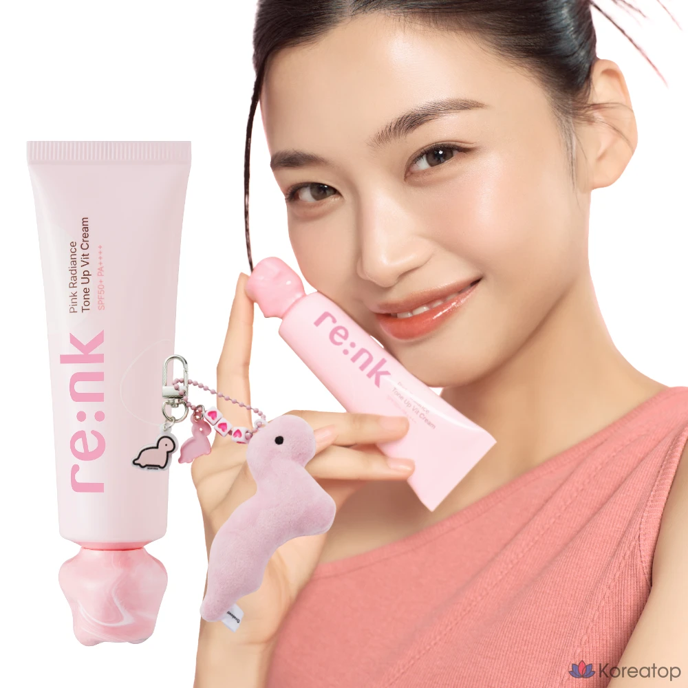 Крем для лица Re:Nk Radiance Tone Up Light Cream SPF50+ PA++++, оттенок Pink, 50 мл, 1 шт.