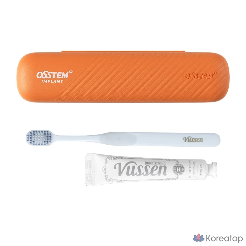 Набор для ухода Vussen Travel Portable Oral Care Kit (Зубная паста 40 г + Зубная щетка Double Wide), 34 г, фото 3
