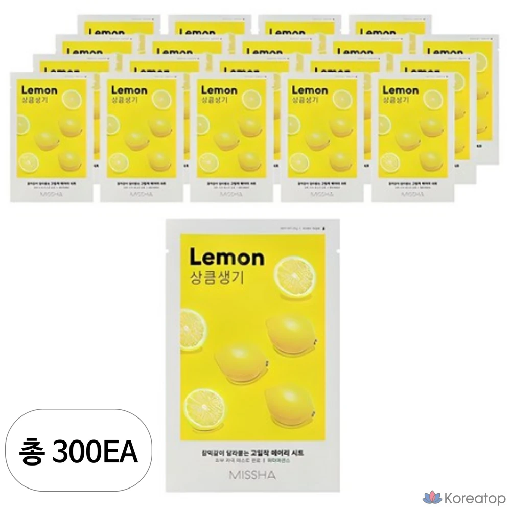 Тканевая маска для лица Missha Airy Fit Sheet Mask Lemon, 300 шт.