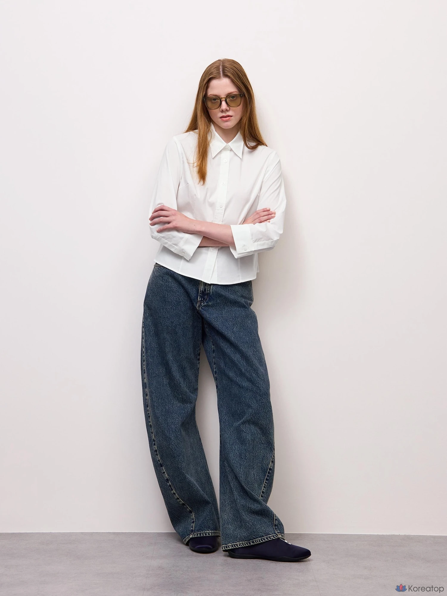 Рубашка Uniqlo Baby Shirt 7/8 Sleeve
