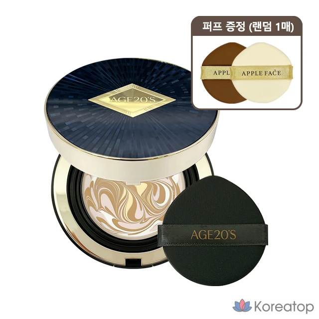 Компактная пудра-кушон AGE 20s Ampoule Essence Pact Lux Gold (2025 Holiday Edition), оттенок 23, 1 шт.