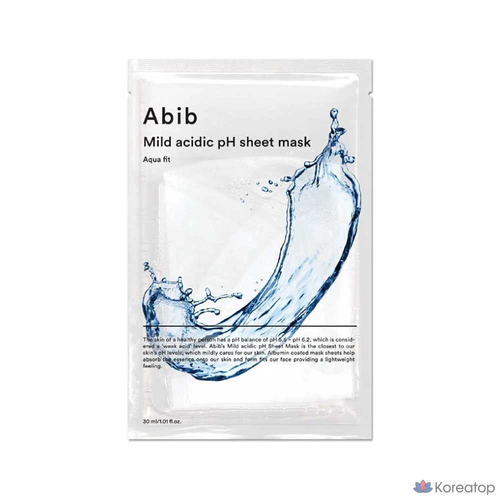 Тканевая маска для лица Abib Mild Acidic pH Sheet Mask Aqua Fit, 1 шт.