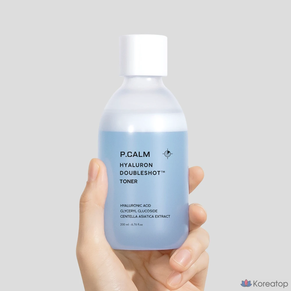 Тонер P.CALM Hyaluron Double Shot Toner, 200 мл, 1 шт.