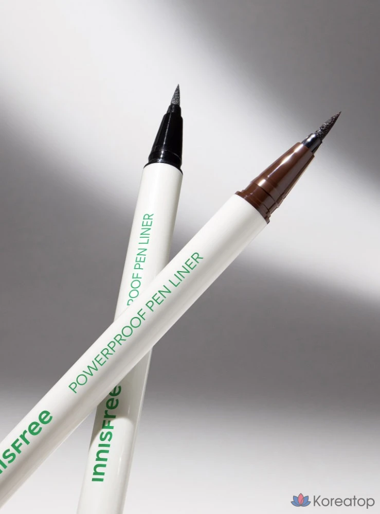 Подводка для глаз в виде пера Innisfree Powerproof Pen Liner, оттенок Brown #2, 0.6 г, 1 шт., фото 3
