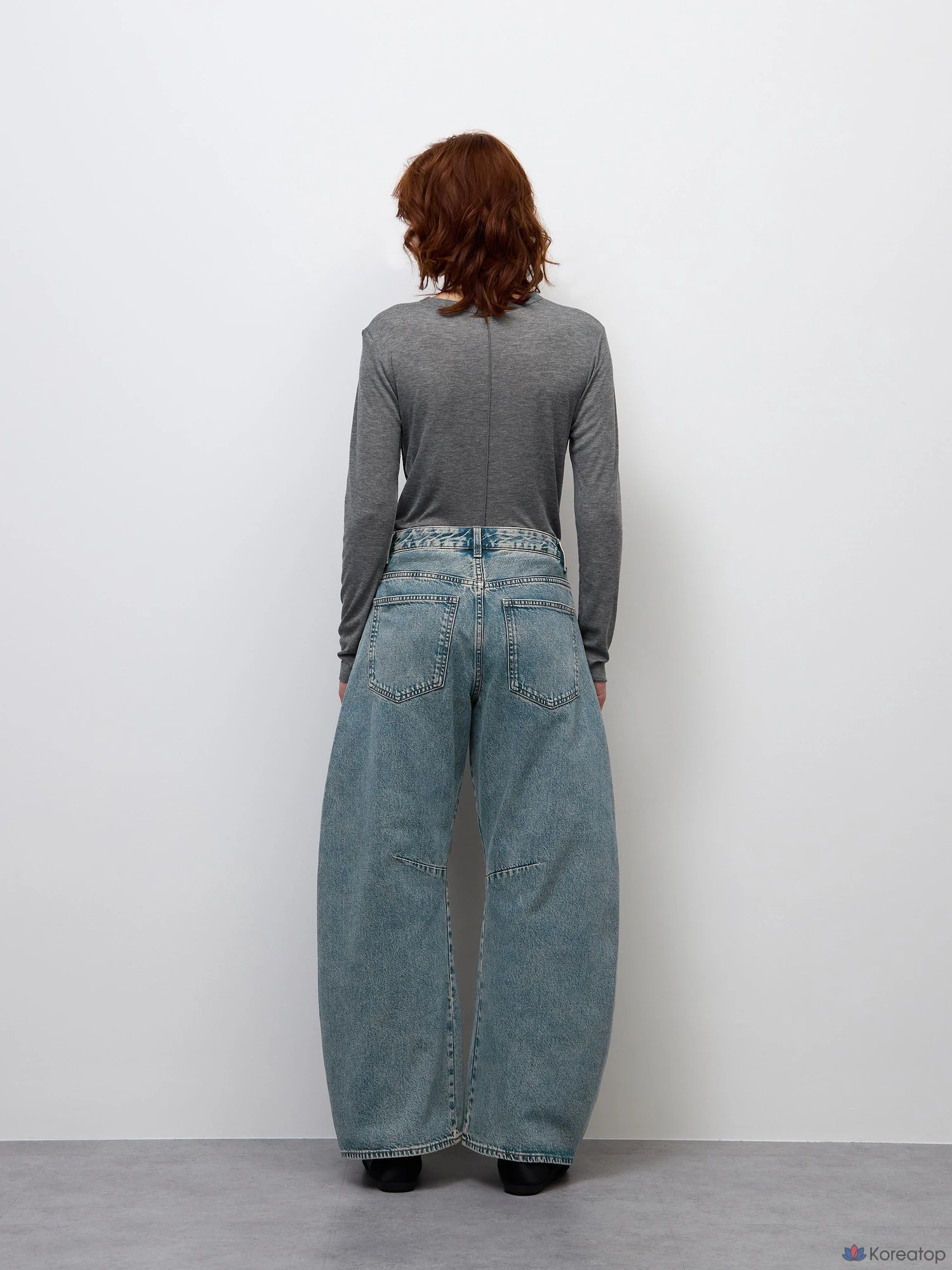 Джинсы Uniqlo 3D Barrel Jeans, длина ноги 72.5-75.5 см, фото 4