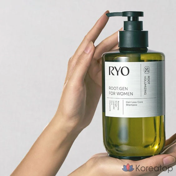 Шампунь Ryo Rootgen Women’s Customized Hair Loss Care, аромат бергамота и лаванды, 242 мл, 1 шт.