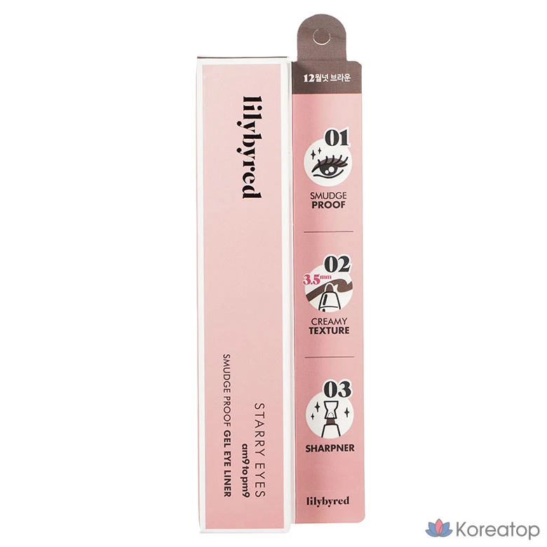 Гелевый лайнер для глаз Lilybyred Stareyes 9to9, оттенок Walnut Brown, 0.5 г, 1 шт.
