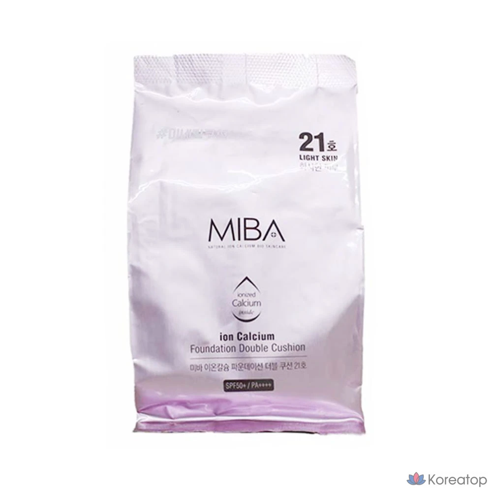 Кушон MIBA Ion Calcium Foundation Double Cushion Season 1 Refill, оттенок 21, 1 шт.