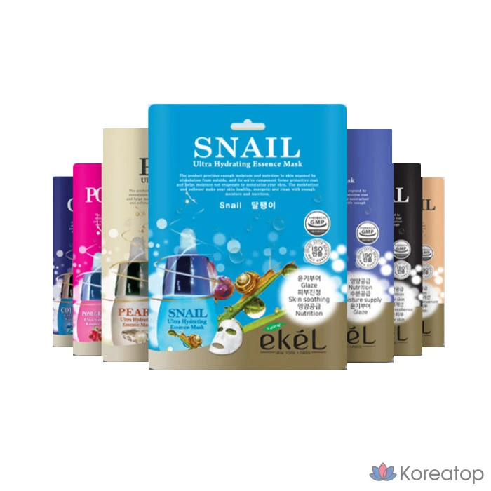 Тканевая маска для лица Ekel Snail Mask, 100 шт., фото 3