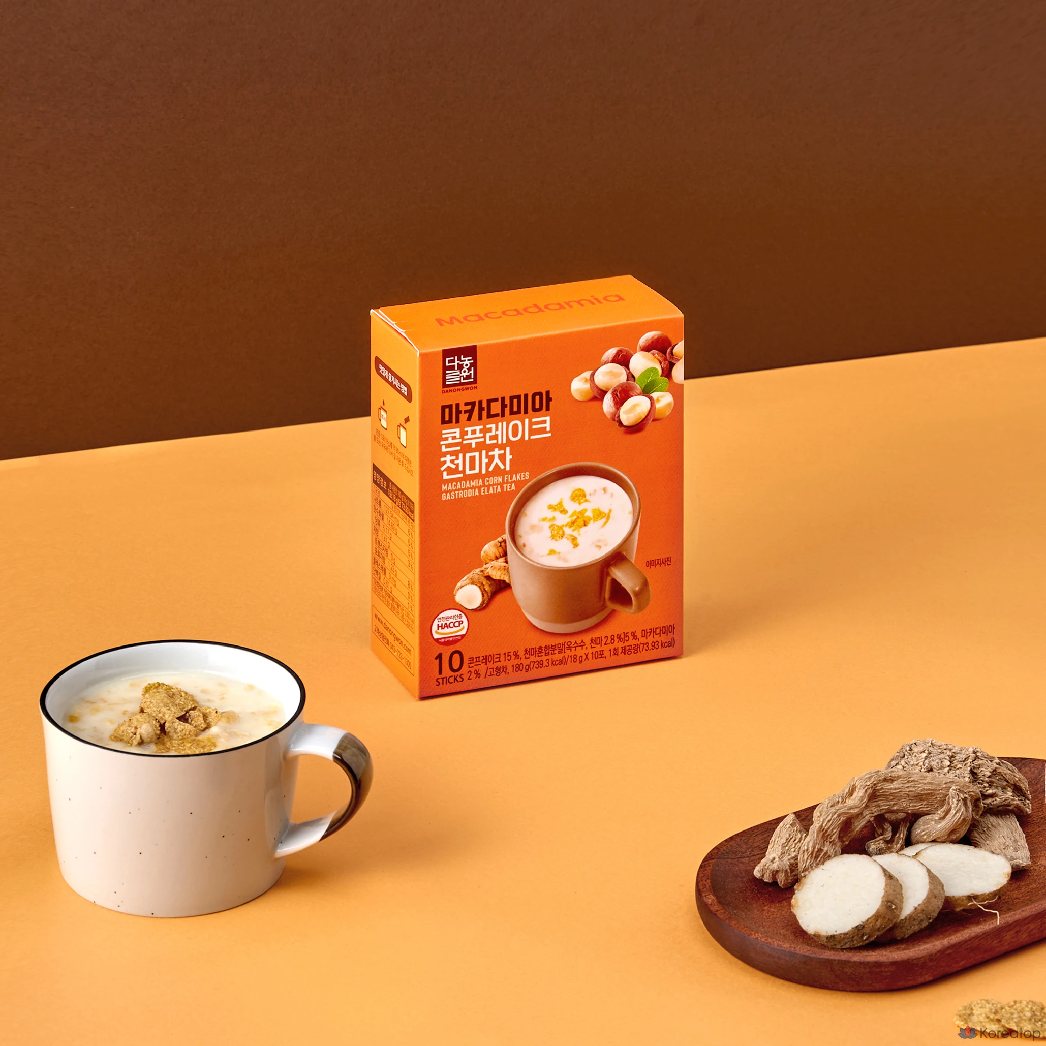 Чай Danongwon Macadamia Corn Flakes Cheonma Tea, 18 г, 10 шт.