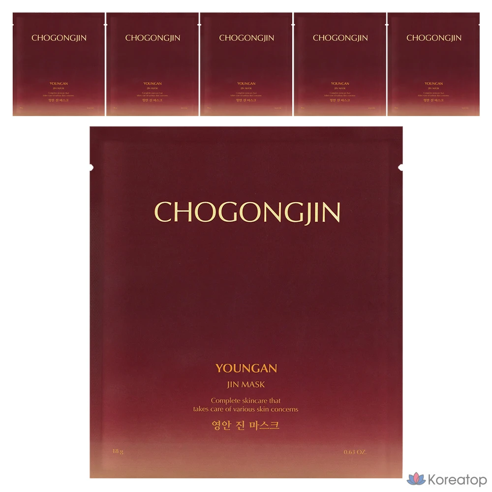 Тканевая маска для лица Chogongjin Youngan Jin Mask, 18 г, 6 шт.