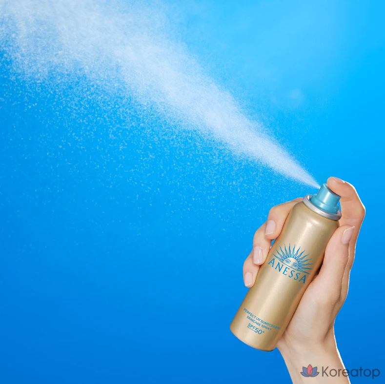 Солнцезащитный спрей Anessa Perfect UV Sunscreen Skincare Spray NA SPF50+ PA++++, 60 г, 1 шт.