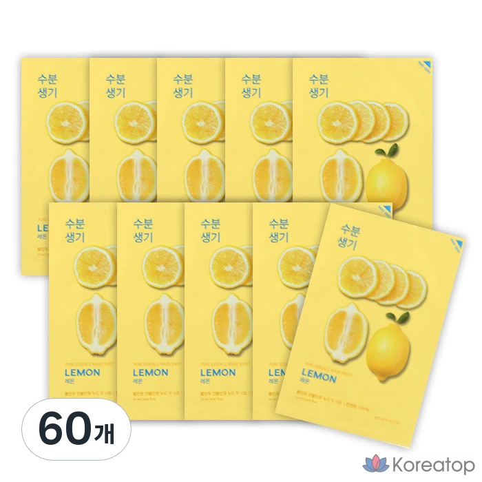 Тканевая маска для лица Holika Holika Pure Essence Mask Sheet Lemon, 60 шт.