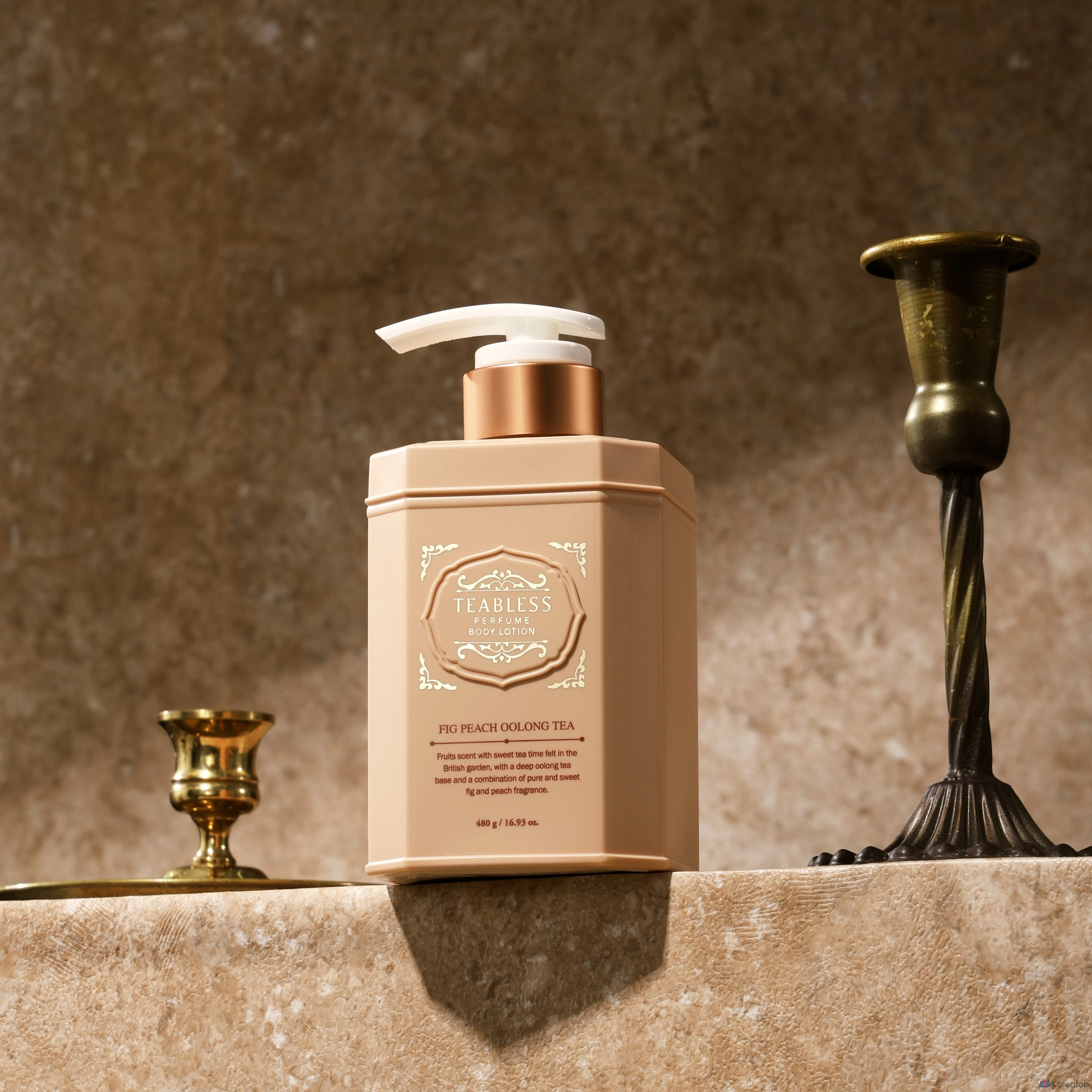 Лосьон для тела TEABLESS Perfume Body Lotion Pig Peach Oolong Tea, 480 г, 1 шт.