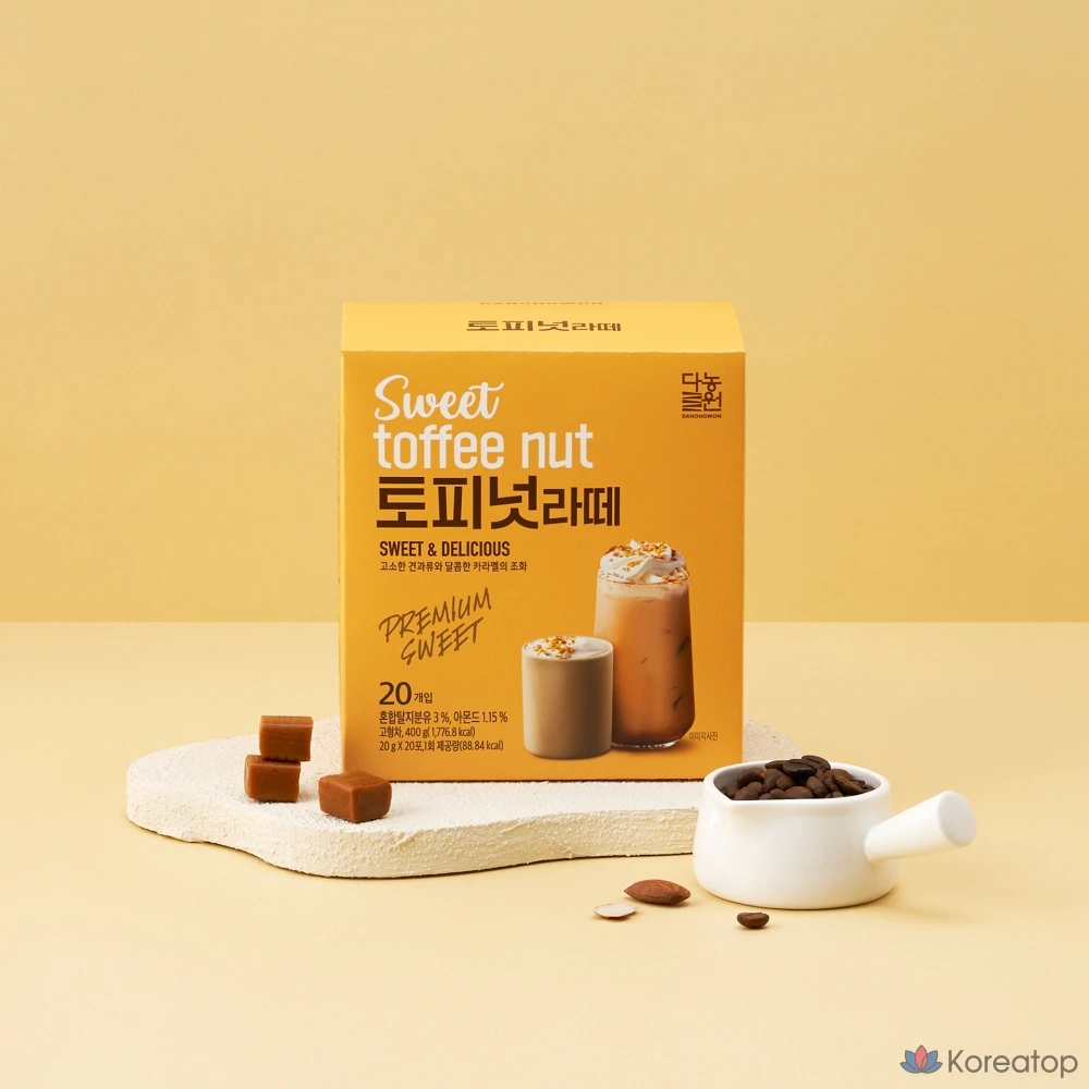 Латте Danongwon Toffee Nut Latte, 20 г, 20 шт.