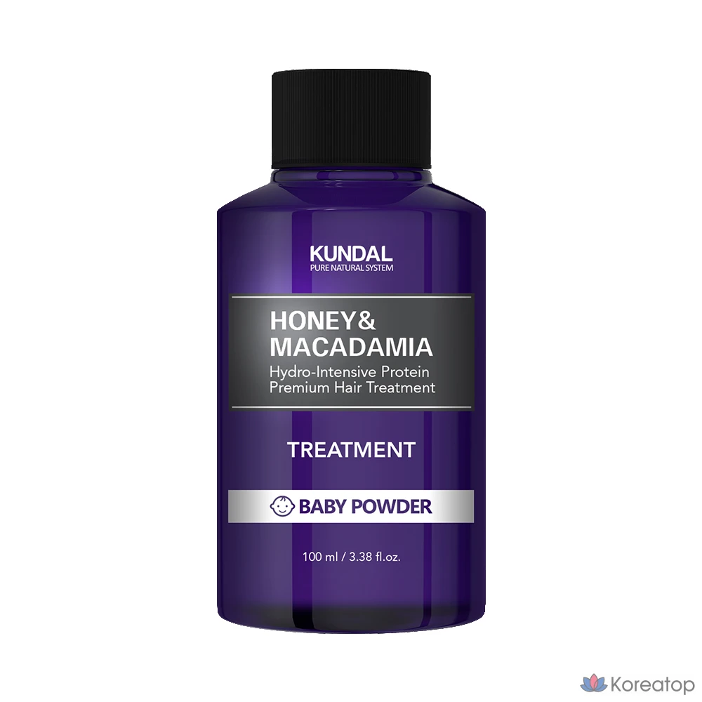 Кондиционер для волос Kundal Honey &amp; Macadamia Treatment, аромат Baby Powder, 100 мл, 1 шт.