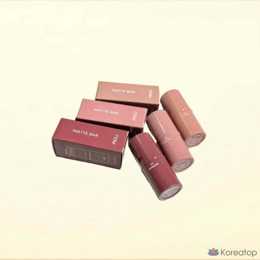 Бальзам для губ AOU Matte Bar, оттенок 02 Mull Mull Bar, 2 г, 1 шт.