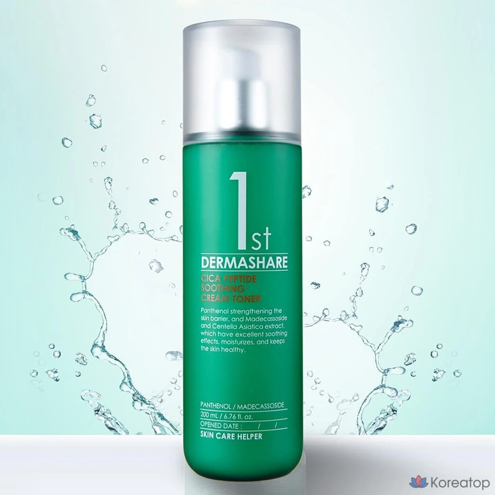 Тонер Dermashare First Cica Peptide Soothing Cream Toner, 200 мл, 1 шт.