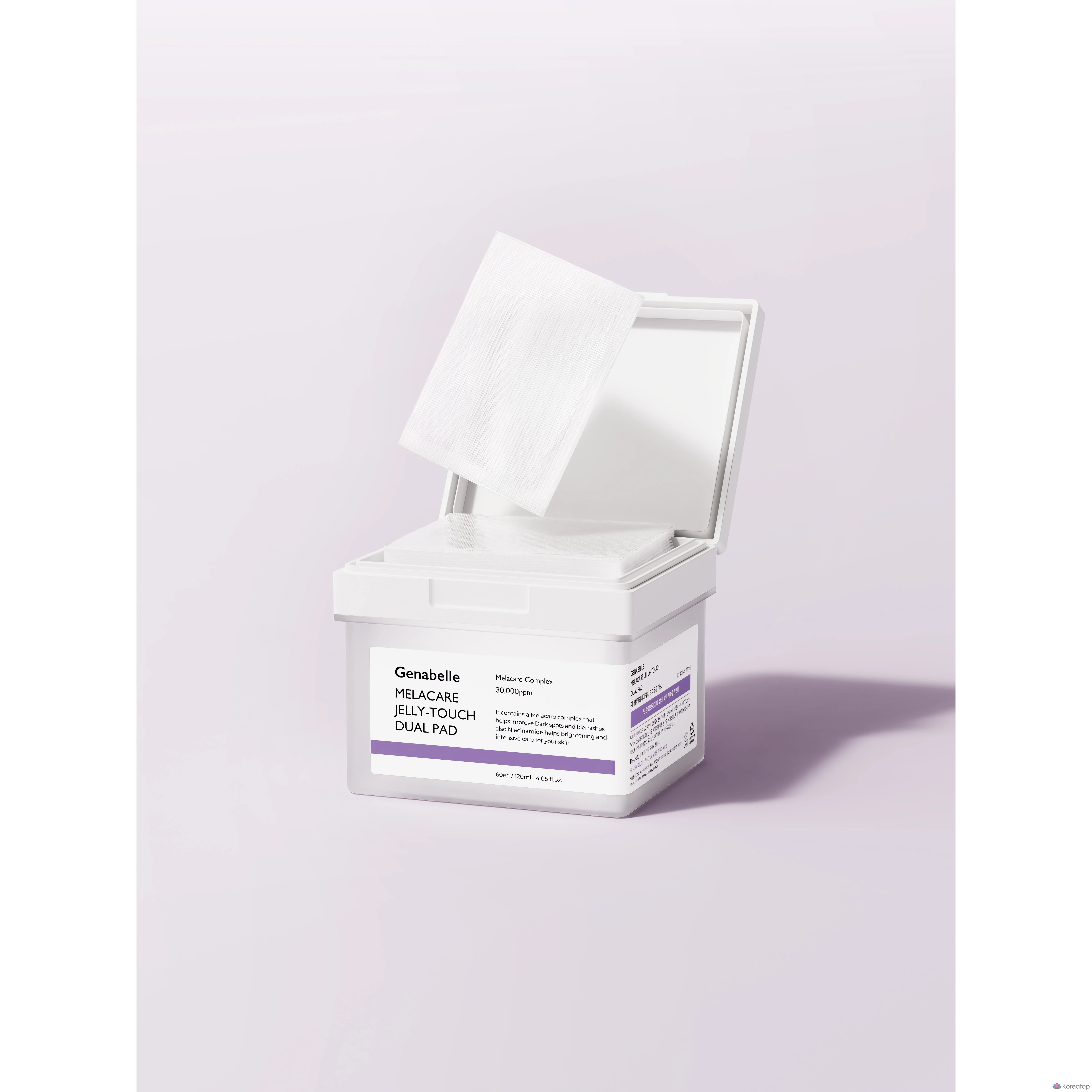 Пэды Genabelle Melacare Jelly Touch Dual, 60 шт.