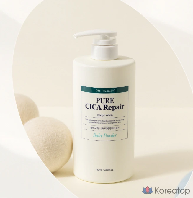 Лосьон для тела Pure Derma On The Body Pure Cica, аромат Baby Powder, 730 мл, 1 шт.