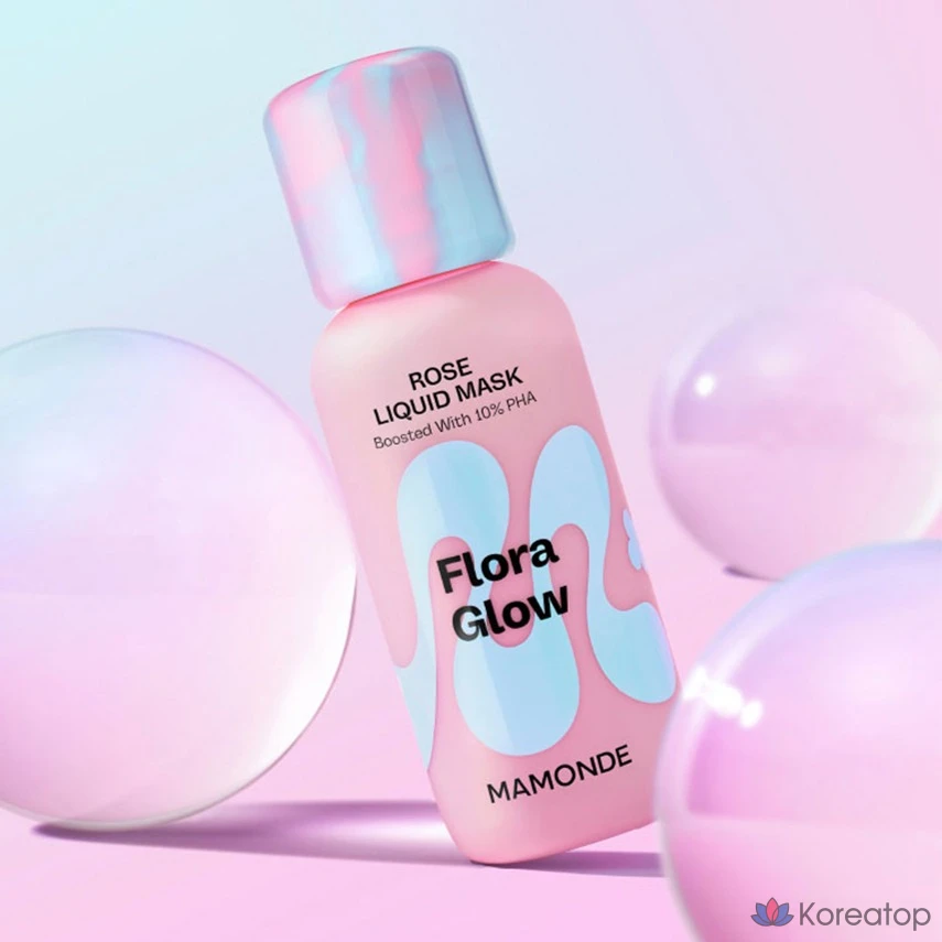 Жидкая маска-тонер для лица Mamonde Flora Glow Rose Liquid Mask, 80 мл, 1 шт.