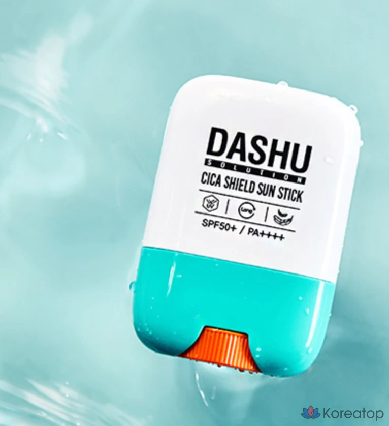 Солнцезащитный стик DASHU Solution Cica Shield Sun Stick SPF50+ PA++++, 19 г, 1 шт.