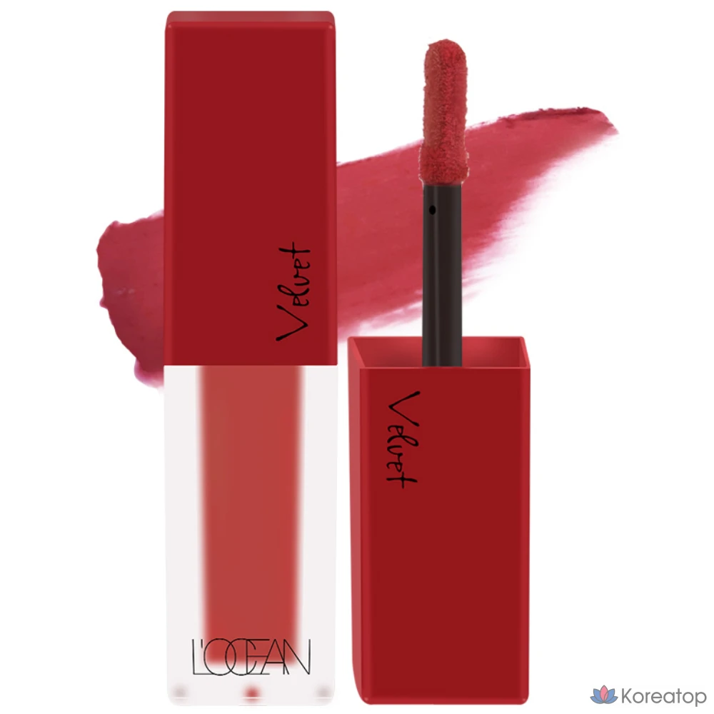 Тинт для губ L'OCEAN Velvet Lip Mousse Tint, оттенок C01 Pink Macaron, 1 шт.