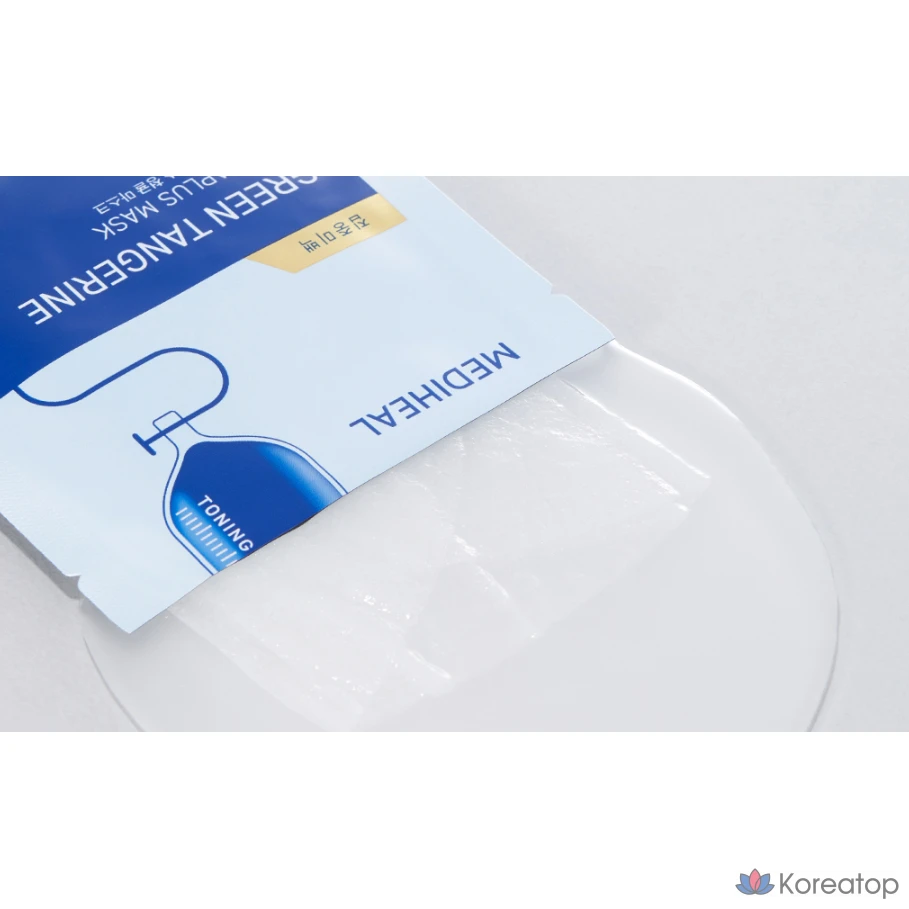 Тканевая маска для лица MEDIHEAL Derma Plus Green Tangerine Mask, 30 шт., фото 3
