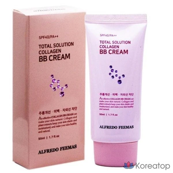 Тональный крем Alfredo Feemas Total Solution Collagen BB Cream, 50 мл, 1 шт.