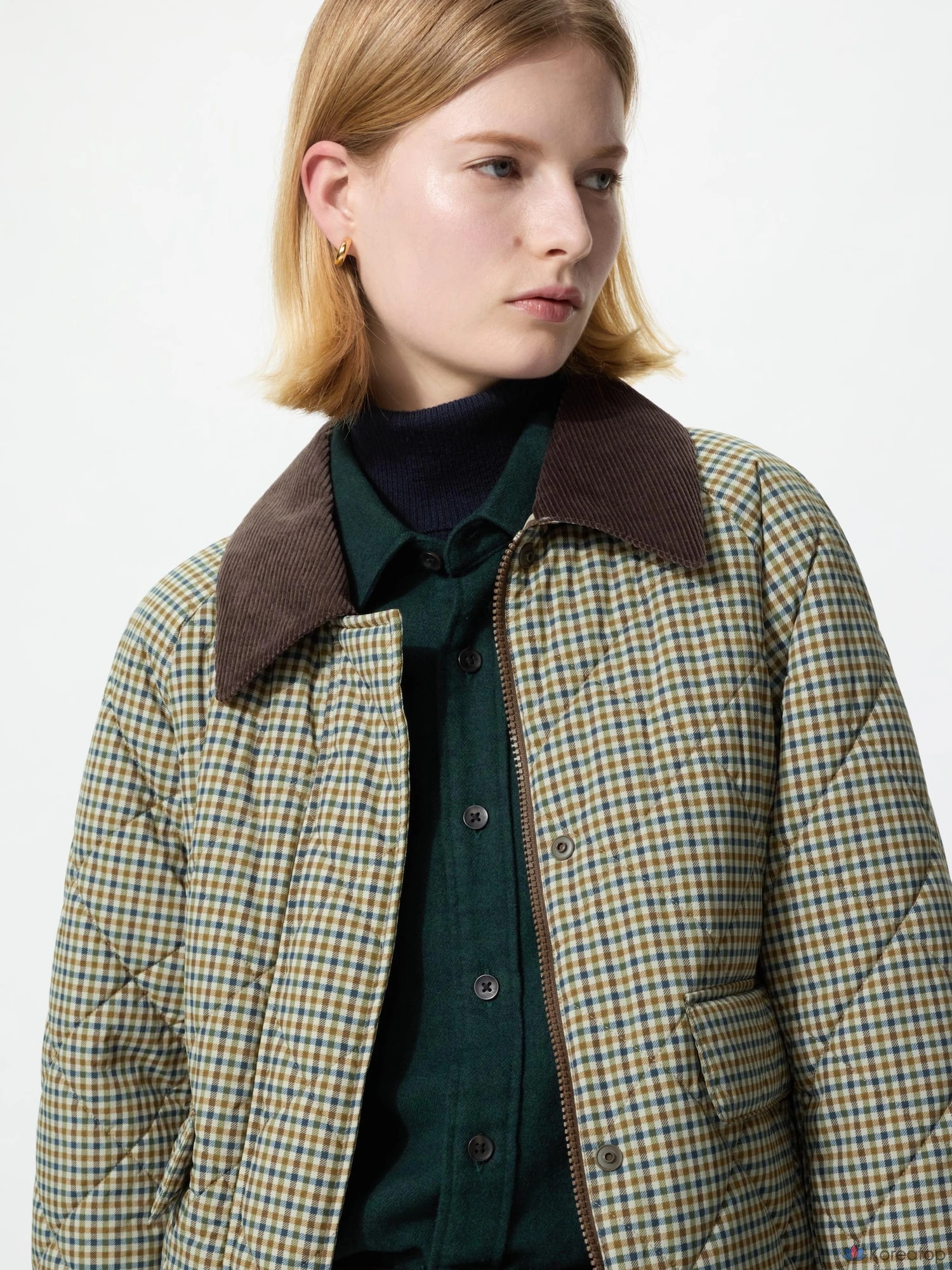 Куртка утепленная Uniqlo Padded Utility Short Jacket, принт