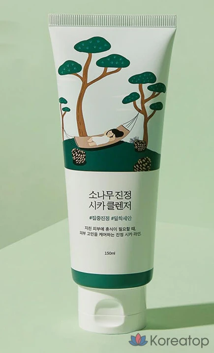 Очищающее средство Round Lab Pine Calming Cica Cleanser, 150 мл, 1 шт.