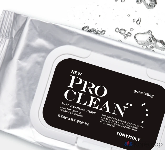 Салфетки для снятия макияжа Tony Moly Pro Clean Soft Cleansing Tissue, 50 шт.