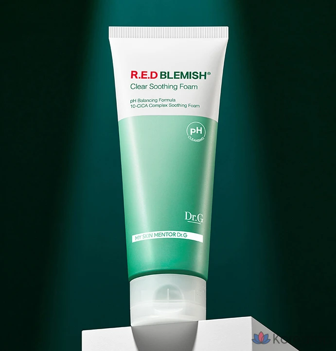 Очищающая пенка Dr. G Low pH Red Blemish Clear Soothing Foam, 200 мл, 1 шт.